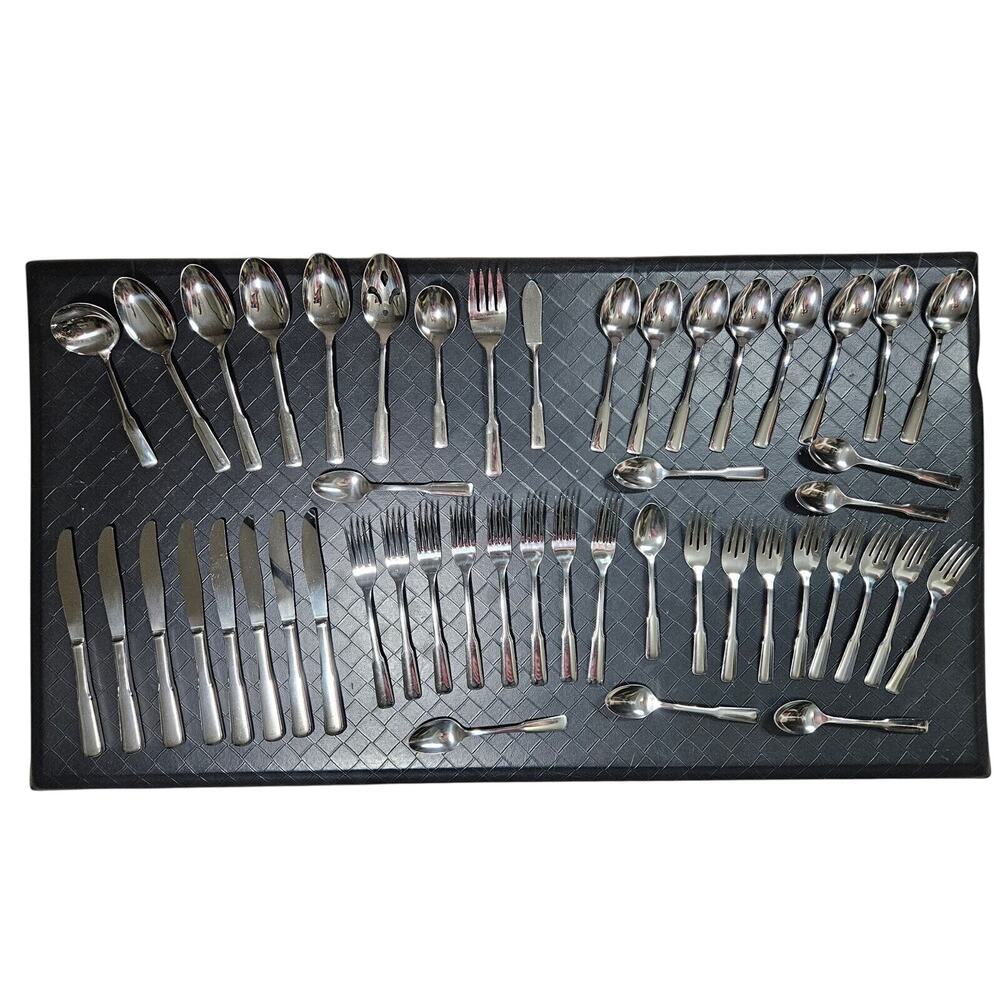 Vintage Rogers Stainless by Oneida Flatware Set 49 Pc Service for 8